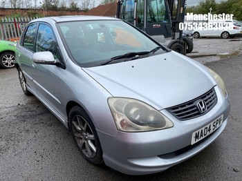 Location: Manchester - 2004 HONDA CIVIC SE EXECUTIVE AUTO 5 Door Hatchback REG: MA04SPV, 1590 Petrol, 4 Speed Auto Petrol, Former Keepers: 9, Keys: Yes, MOT Expiry date: 11/03/2027