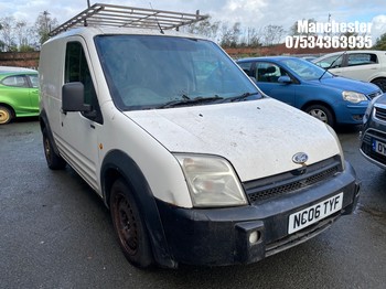 Location: Manchester - 2006 FORD TRAN CONNECT 200 D SWB Panel Van REG: NC06TYF, 1753 Diesel, 5 Speed Manual Diesel, Former Keepers: 8, Keys: No, MOT Expiry date: 25/01/2027