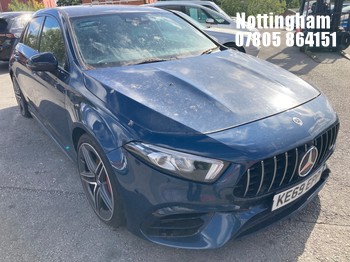 Location: Nottingham - 2020 MERCEDES-BENZ AMG A 45 S 4MATIC+ AUTO 5 DOOR HATCHBACK REG: KE69EPP, 1991CC PETROL, 8 SPEED AUTO PETROL, Former Keepers: 4, Keys: Yes, MOT Expiry date: 03/03/2025