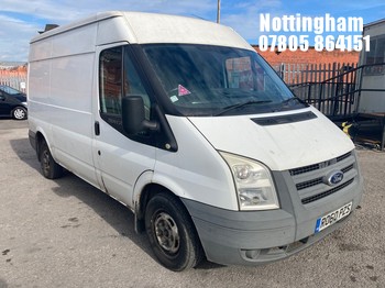 Location: Nottingham - 2010 FORD TRANSIT 115 T280M FWD PANEL VAN REG: RO60PZS, 2198cc DIESEL, 6 SPEED MANUAL DIESEL, Former Keepers: 5, Keys: Yes, MOT Expiry date: 16/06/2026