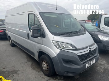 Location: BELVEDERE - 2017 CITROEN RELAY 35 L3H2 EPRISE BLUE Panel Van REG: LP66DVV , 1997cc Diesel, 6 Speed Manual Diesel, Former Keepers: 3, Keys: No, MOT: Expiry date26.10.2026