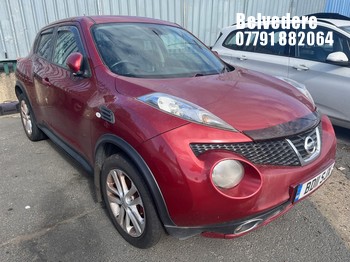Location: BELVEDERE - 2011 NISSAN JUKE TEKNA 5 Door Hatchback REG: BD11SJX, 1598cc Petrol, 5 Speed Manual Petrol, Former Keepers: 11, Keys: No, MOT: Expiry date27.03.2026