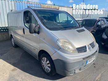 Location: Belvedere - 2009 RENAULT TRAFIC SL27+ DCI 115 S-A Panel Van REG: FN59ZHV, 1995 DIESEL, 6 Speed Semi Auto Diesel, Former Keepers: 1, Keys: Yes, MOT Expiry date: 09/06/2025