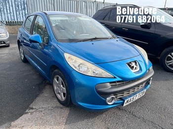Location: Belvedere - 2007 PEUGEOT 207 SE 87 5 Door Hatchback REG: MA57TZB, Keys: No, MOT Expiry date: 18/09/2026, 1360 Petrol, 5 Speed Manual Petrol, Former Keepers: 9