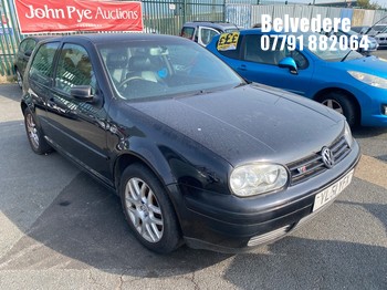 Location: Belvedere - 2001 VOLKSWAGEN GOLF V5 3 Door Hatchback REG: YL51YFX, Keys: No, MOT Expiry date: 15/12/2024, 2324 Petrol, 5 Speed Manual Petrol, Former Keepers: 4