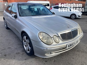 NOTE: ATF Registered Buyers ONLY - Location: Nottingham - 2003 MERCEDES E320 CDI AVANTGARDE AUTO 4 Door Saloon REG: KN53LXX, Keys: No, 3222cc Diesel, 5 Speed Auto Diesel, Former Keepers: 3
