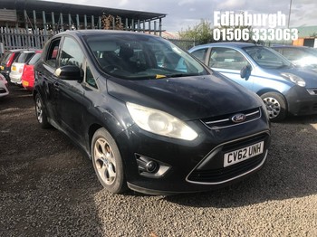 Location: Edinburgh - 2012 FORD C-MAX ZETEC TDCI MPV REG: CV62UNH, Keys: No, MOT Expiry date: 16/12/2025, 1560 Diesel, 6 Speed Manual Diesel, Former Keepers: 5
