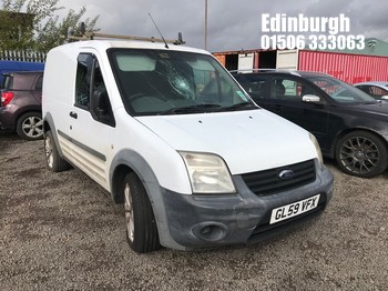 Location: Edinburgh - 2010 FORD TRANSIT CONNECT 75 T200 Panel Van REG: GL59VFX, Keys: No, MOT Expiry date: 19/10/2026, 1753 Diesel, 5 Speed Manual Diesel, Former Keepers: 4