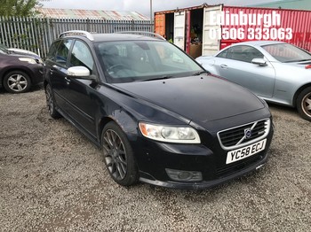 Location: Edinburgh - 2008 VOLVO V50 SE SPORT D Estate REG: YC58ECJ, Keys: No, MOT Expiry date: 08/01/2027, 1998 Diesel, 5 Speed Manual Diesel, Former Keepers: 5