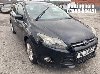 Location: Nottingham - 2013 FORD FOCUS ZETEC TDCI 5 Door Hatchback REG: ML13DXG, Keys: No, MOT Expiry date: 29/06/2026, 1560 Diesel, 6 Speed Manual Diesel, Former Keepers: 4
