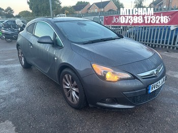 Location: Mitcham - 2012 VAUXHALL ASTRA GTC SRI T 3 DOOR HATCHBACK REG: RV62JJK, 1598 PETROL, MANUAL, Former Keepers: 4, Keys: Yes, MOT Expiry date: 16/05/2027