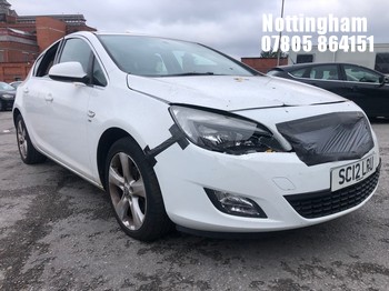 Location: Nottingham - 2012 VAUXHALL ASTRA SRI 5 Door Hatchback REG: SC12LRU, Keys: No, MOT Expiry date: 02/01/2027, 1598 Petrol, 5 Speed Manual Petrol, Former Keepers: 6
