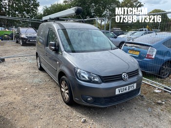 Location: Mitcham - 2014 VOLKSWAGEN CADDY C20 HIGHLINE TDI Panel Van REG: VU14BYS, Keys: No, MOT Expiry date: 13/04/2026, 1598 Diesel, 5 Speed Manual Diesel, Former Keepers: 5