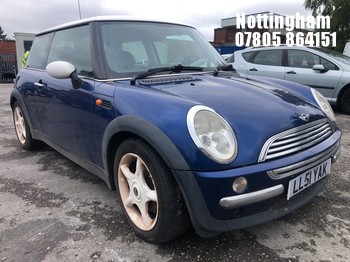 Location: Nottingham - 2001 MINI MINI COOPER 3 Door Hatchback REG: LL51YAK, Keys: No, MOT Expiry date: 08/05/2026, 1598 Petrol, 5 Speed Manual Petrol, Former Keepers: 9