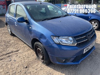 Location: Peterborough - 2013 DACIA SANDERO LAUREATE 5 Door Hatchback REG: KM63ESF, Keys: No, MOT Expiry date: 12/01/2026, 1149 Petrol, 5 Speed Manual Petrol, Former Keepers: 1