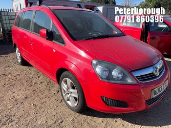Location: Peterborough - 2013 VAUXHALL ZAFIRA EXCLUSIV MPV REG: WU13ZTL, Keys: No, MOT Expiry date: 07/01/2027, 1598 Petrol, 5 Speed Manual Petrol, Former Keepers: 11