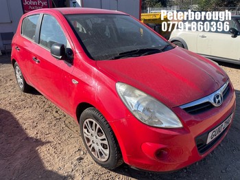 Location: Peterborough - 2010 HYUNDAI I20 CLASSIC 5 Door Hatchback REG: GU10ZHG, Keys: No, MOT Expiry date: 10/01/2027, 1248 Petrol, 5 Speed Manual Petrol, Former Keepers: 3