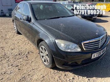 Location: Peterborough - 2008 MERCEDES C180 SE KOMPRESSOR A 4 Door Saloon REG: KT08WMA, Keys: No, MOT Expiry date: 16/01/2027, 1796 Petrol, 5 Speed Auto Petrol, Former Keepers: 9