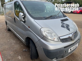 Location: Peterborough - 2014 VAUXHALL VIVARO 2900 SPORTIVE CDTI Panel Van REG: ML14EUZ, Keys: No, MOT Expiry date: 08/04/2026, 1995 Diesel, 6 Speed Manual Diesel, Former Keepers: 4