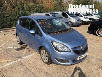 Location: Brentwood - 2014 VAUXHALL MERIVA EXCLUSIV AC AUTO MPV REG: YR14KGV, Keys: No, MOT Expiry date: 30/08/2026, 1364 Petrol, 6 Speed Auto Petrol, Former Keepers: 7