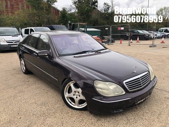 Location: Brentwood - 1999 MERCEDES S430L AUTO 4 Door Saloon REG: S40OMB, Keys: No, MOT Expiry date: 15/10/2025, 4266 Petrol, 5 Speed Auto Petrol, Former Keepers: 6