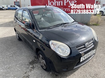 Location: South Wales - 2009 KIA PICANTO 1 5 Door Hatchback REG: CK59EZJ, Keys: No, MOT Expiry date: 15/12/2026, 999 Petrol, 5 Speed Manual Petrol, Former Keepers: 5