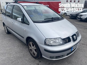 Location: South Wales - 2008 SEAT ALHAMBRA REFERENCE TDI MPV REG: KO08UJY, Keys: No, MOT Expiry date: 08/07/2026, 1968 Diesel, 6 Speed Manual Diesel, Former Keepers: 4
