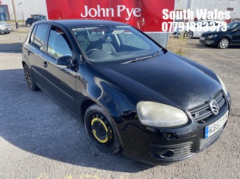 Location: South Wales - 2007 VOLKSWAGEN GOLF GT TDI 140 5 Door Hatchback REG: KB57YYK, Keys: No, MOT Expiry date: 29/01/2026, 1968 Diesel, 6 Speed Manual Diesel, Former Keepers: 6