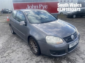 Location: South Wales - 2007 VOLKSWAGEN GOLF GT TDI 140 3 Door Hatchback REG: YR07AZF, Keys: No, MOT Expiry date: 24-03-2027, 1968 Diesel, 6 Speed Manual Diesel, Former Keepers: 7