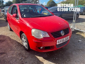 Location: Mitcham - 2005 VOLKSWAGEN POLO S 75 AUTO 3 Door Hatchback REG: AV55DXK, Keys: No, MOT Expiry date: 12/02/2027, 1400 Petrol, 4 Speed Auto Petrol, Former Keepers: 8