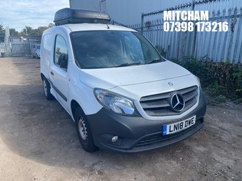 Location: Mitcham - 2018 MERCEDES-BENZ CITAN 109 CDI BLUEEFFICIE Panel Van REG: LN18DWE, Keys: No, MOT Expiry date: 20/01/2027, 1461 Diesel, 5 Speed Manual Diesel, Former Keepers: 5