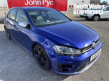 NOTE: ATF Registered Buyers ONLY - Location: South Wales - 2015 VOLKSWAGEN GOLF R 5 Door Hatchback REG: YJ15HYC, Keys: No, 1984 Petrol, 6 Speed Manual Petrol, Former Keepers: 3