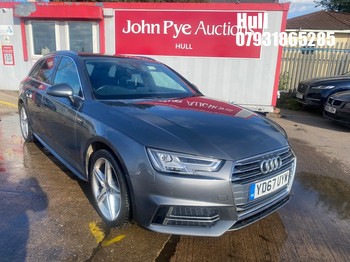 Location: Hull - 2017 AUDI A4 S LINE TDI S-A Estate REG: YD67UYW, Keys: No, MOT Expiry date: 18/03/2027, 1968 Diesel, 7 Speed S-Auto Diesel, Former Keepers: 5