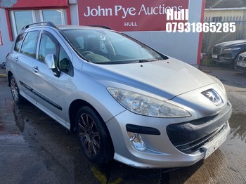 Location: Hull - 2010 PEUGEOT 308 SR SW HDI 89 Estate REG: MV10SFO, Keys: No, MOT Expiry date: 28/01/2026, 1560 Diesel, 5 Speed Manual Diesel, Former Keepers: 5