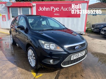 Location: Hull - 2009 FORD FOCUS TITANIUM 100 5 Door Hatchback REG: EY59ZSD, Keys: No, MOT Expiry date: 24/01/2027, 1596 Petrol, 5 Speed Manual Petrol, Former Keepers: 2