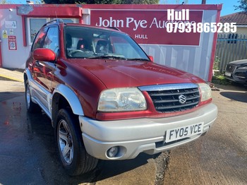 Location: Hull - 2005 SUZUKI GRAND VITARA 16V SE Estate REG: FY05VCE, Keys: No, MOT Expiry date: 17/12/2026, 1590 Petrol, 5 Speed Manual Petrol, Former Keepers: 5