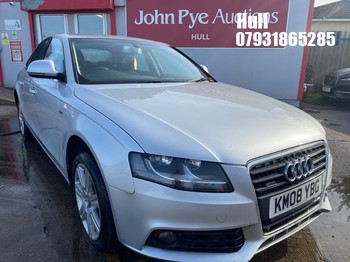 Location: Hull - 2008 AUDI A4 SE TDI 6SP 4 Door Saloon REG: KM08YBG, Keys: No, MOT Expiry date: 20/02/2025, 1968 Diesel, 6 Speed Manual Diesel, Former Keepers: 10