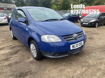 Location: Leeds - 2010 VOLKSWAGEN URBAN FOX 55 3 Door Hatchback REG: ML10OBD, Keys: No, MOT Expiry date: 14-06-2027, 1198 Petrol, 5 Speed Manual Petrol, Former Keepers: 3