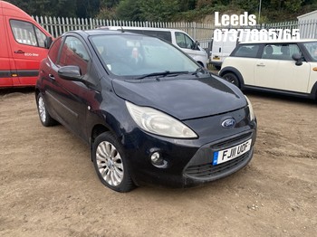 Location: Leeds - 2011 FORD KA ZETEC 3 Door Hatchback REG: FJ11UOF, Keys: No, MOT Expiry date: 12-11-2025, 1242 Petrol, 5 Speed Manual Petrol, Former Keepers: 9
