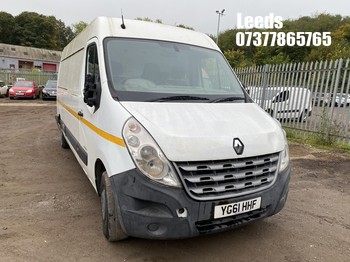 Location: Leeds - 2011 RENAULT MASTER LM35 DCI 100 Panel Van REG: YG61HHF, Keys: No, MOT Expiry date: 07-12-2023, 2298 Diesel, 6 Speed Manual Diesel, Former Keepers: 5