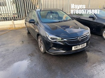 Location: HAYES / HEATHROW - 2017 VAUXHALL ASTRA ELITE NAV CDTI AUTO 5 Door Hatchback REG: VK17GUU, 1598cc Diesel, 6 Speed Auto Diesel, Former Keepers: 4, Keys: No, MOT: Expiry date14/08/2026