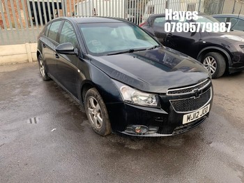 Location: Hayes - 2012 CHEVROLET CRUZE LT AUTO 5 Door Hatchback REG: MJ12JCO, Keys: No, MOT Expiry date: 03/04/2025, 1598 Petrol, 6 Speed Auto Petrol, Former Keepers: 5