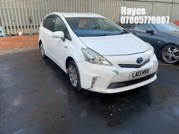 Location: Hayes - 2013 TOYOTA PRIUS HYBRID Estate REG: LA13HVU, Keys: No, MOT Expiry date: 11/08/2026, 1797 Hybrid Electric, AUTOMATIC, Former Keepers: 8
