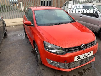 Location: Hayes - 2010 VOLKSWAGEN POLO SE 85 S-A 3 Door Hatchback REG: SL10UHC, Keys: No, MOT Expiry date: 30/10/2026, 1390 Petrol, 7 Speed S-Auto Petrol, Former Keepers: 8