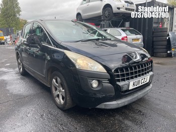 Location: Stapleford - 2011 PEUGEOT 3008 SPORT HDI S-A 5 Door Hatchback REG: KU11CZJ, Keys: Yes, MOT Expiry date: 01/02/2027, 1560 Diesel, 6 Speed Semi Auto Diesel, Former Keepers: 8