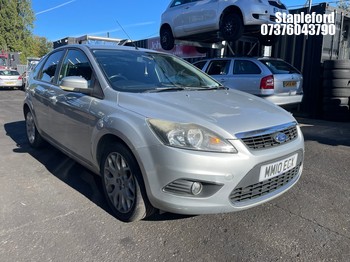 Location: Stapleford - 2010 FORD FOCUS TITANIUM 100 5 Door Hatchback REG: MM10ECX, Keys: Yes, MOT Expiry date: 05/10/2026, 1596 Petrol, 5 Speed Manual Petrol, Former Keepers: 5