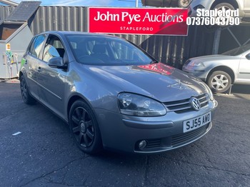 Location: Stapleford - 2005 VOLKSWAGEN GOLF TDI SPORT AUTO 5 Door Hatchback REG: SJ55AWO, Keys: NO, MOT Expiry date: 20/01/2027, 1896 Diesel,, Former Keepers: 8