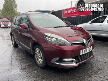 Location: Stapleford - 2015 RENAULT SCENIC DYNAMIQUE NAV DCI MPV REG: LY15UBZ, 1461 cc Diesel, 6 Speed Manual Diesel, Former Keepers: 1, Keys: Yes, MOT Expiry date: 18/01/2027