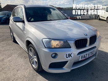 Location: Nottingham - 2013 BMW X3 XDRIVE20D M SPORT AUTO ESTATE REG: VAZ5753, 1995cc DIESEL, 8 SPEED AUTO DIESEL, Former Keepers: 2, Keys: Yes, MOT Expiry date: 12/05/2027