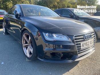 Location: Manchester - 2012 AUDI A7 S LINE TDI AUTO 5 Door Hatchback REG: KY62XUC, 2967 Diesel, 8 Speed Auto Diesel, Former Keepers: 4, Keys: No, MOT Expiry date: 31/07/2026